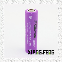 3.7V Xiangfeng 18650 2200mAh 40A Imr Batteries au lithium rechargeables à pile au lithium